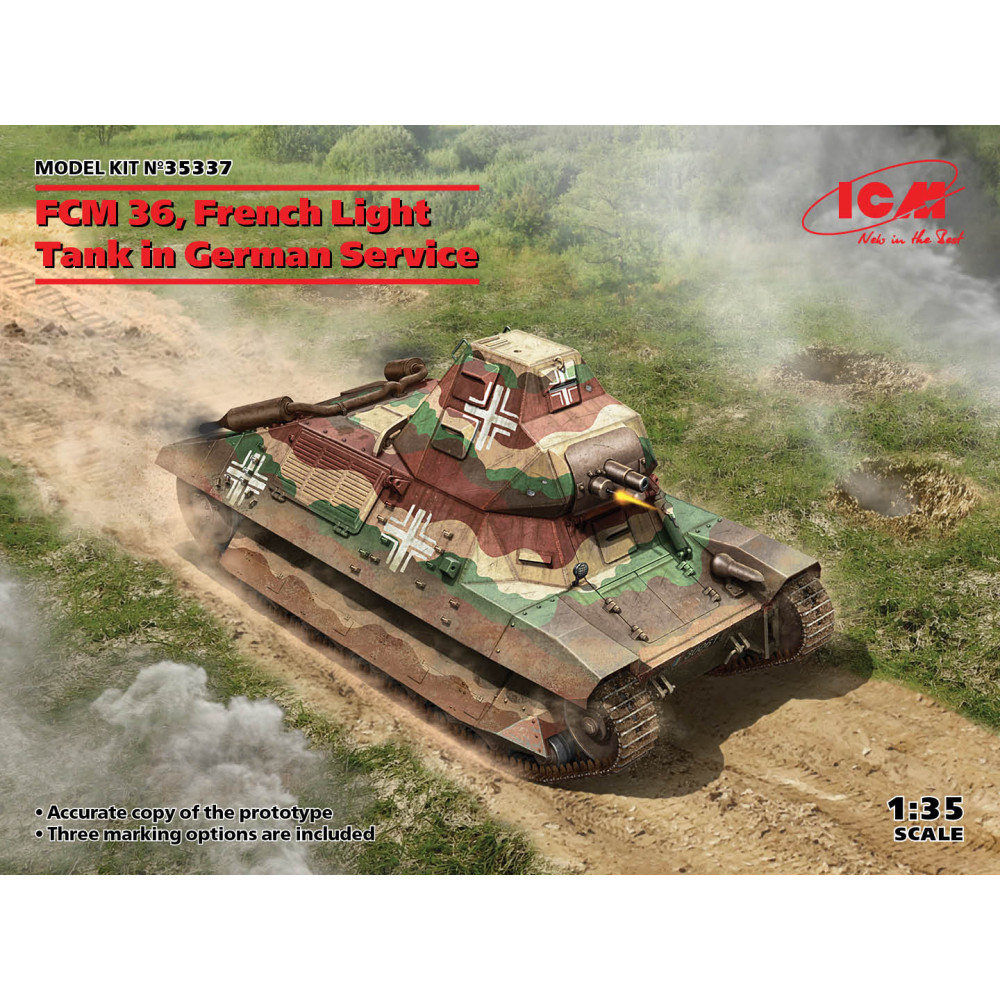 FCM 36, French Light Tank in German Service WWII 1/35 ICM 35337