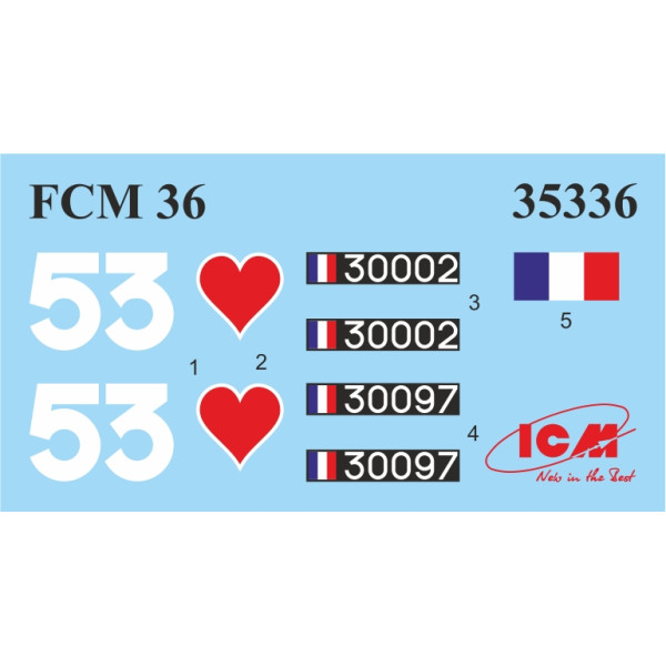 FCM 36 з французьким танковим екіпажем 1/35 ICM 35338