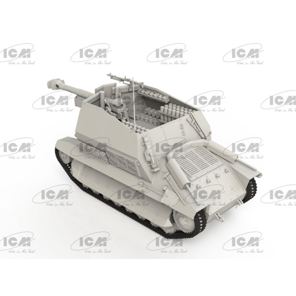 Німецька самохідна гаубиця ІІ СВ, 10.5cm leFH 16(Sf) auf Geschutzwagen FCM36 (f) 1/35 ICM 35340