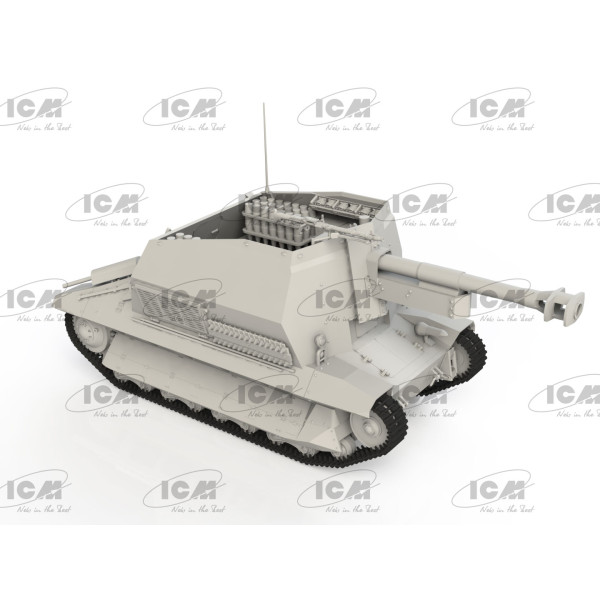 Німецька самохідна гаубиця ІІ СВ, 10.5cm leFH 16(Sf) auf Geschutzwagen FCM36 (f) 1/35 ICM 35340