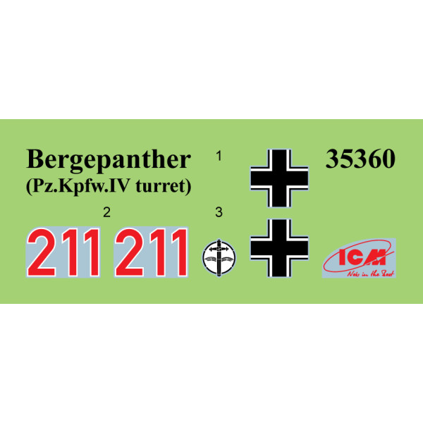 Бергепантер з баштою Pz.Kpfw.IV  1/35 ICM 35360