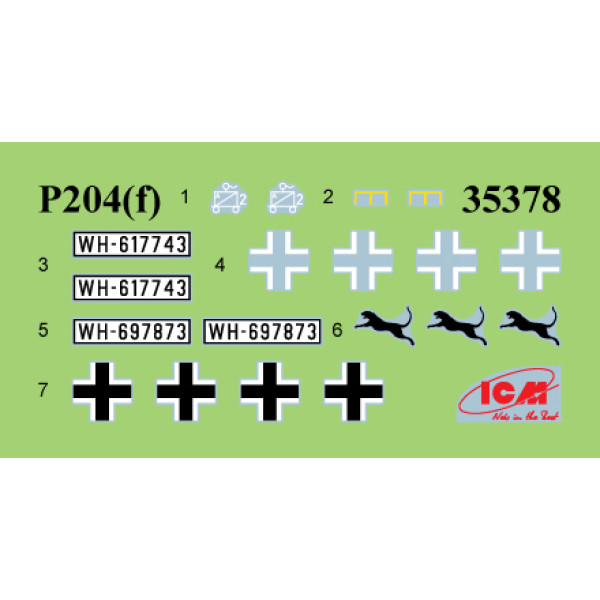 Panzerspähwagen (Funk) P204(f) Командирська бронемашина 1/35 ICM 35378