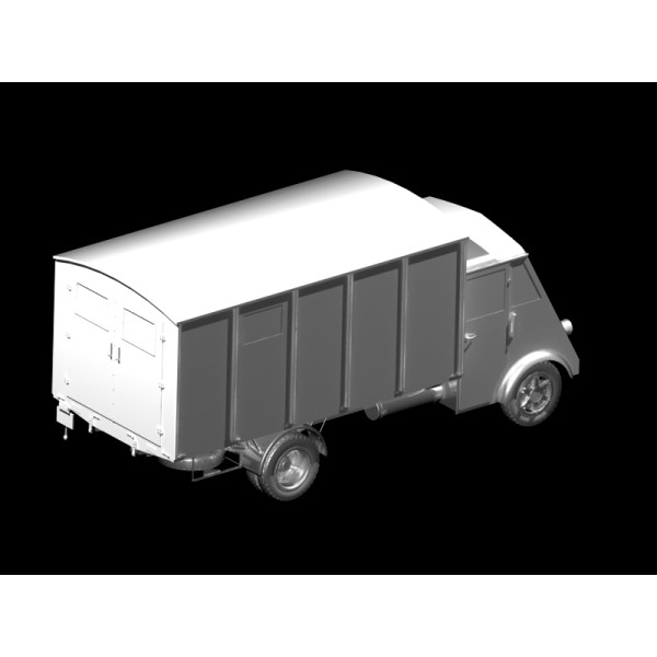 Lastkraftwagen 3.5 t AHN з будкою, Німецький армійський автомобіль ІІ МВ 1/35 ICM 35417