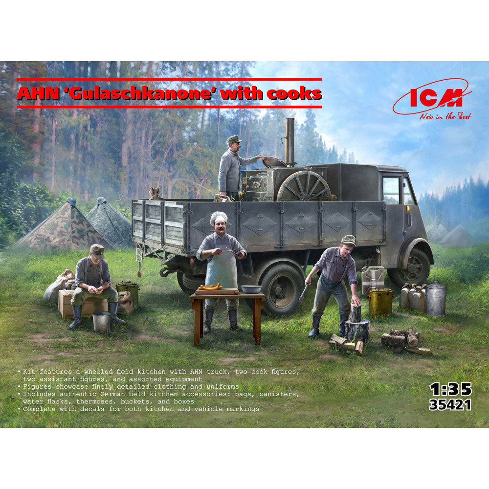 Вантажівка AHN “Gulaschkanone” з кухарями 1/35 ICM 35421