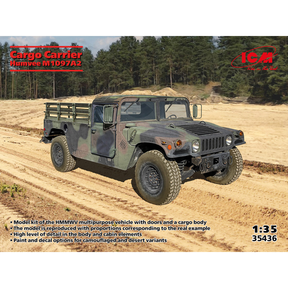 Cargo Carrier Humvee M1097A2 of the US Army 1/35 ICM 35436