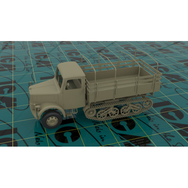 KHD S3000 / SS M Maultier, Німецький напівгусеничний вантажний автомобіль ІІ МВ 1/35 ICM 35453 KHD S3000 / SS M Maultier, Німецький напівгусеничний вантажний автомобіль ІІ МВ 1/35 ICM 35453