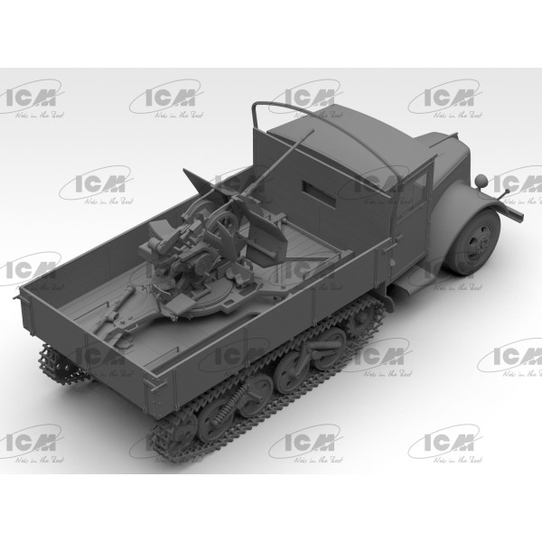 Збірна модель Sd.Kfz.3b with Flak 38 Truppenluftschutzwagen 1/35 ICM 35455