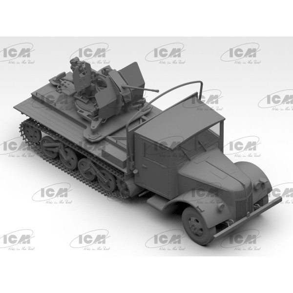 Збірна модель Sd.Kfz.3b with Flak 38 Truppenluftschutzwagen 1/35 ICM 35455