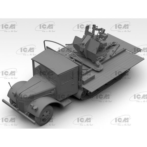 Збірна модель Sd.Kfz.3b with Flak 38 Truppenluftschutzwagen 1/35 ICM 35455