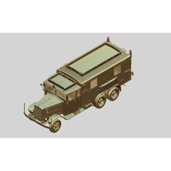 Krupp L3H163 Kfz.72, Німецький автомобіль радіозв'язку ІІ МВ 1/35 ICM 35462