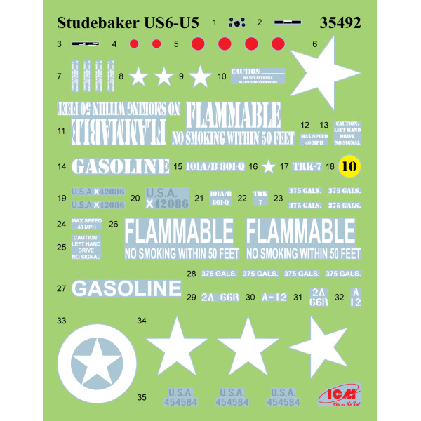 Studebaker US6-U5 Американський паливозаправник 2СВ 1/35 ICM 35492