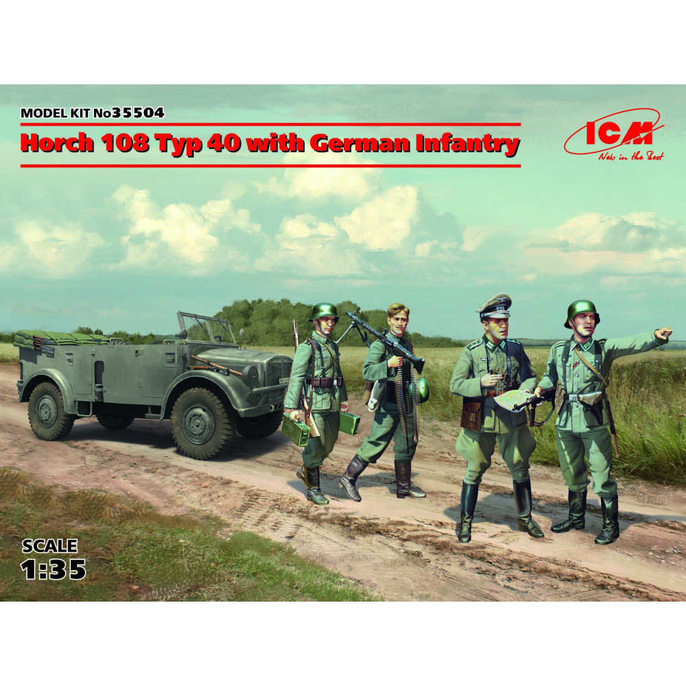 Horch 108 Typ 40 з німецької піхотою 1/35 ICM 35504