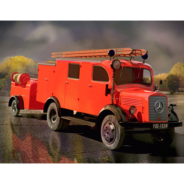 L1500S LF 8, Німецький легкий пожежний автомобіль  1/35 ICM 35527