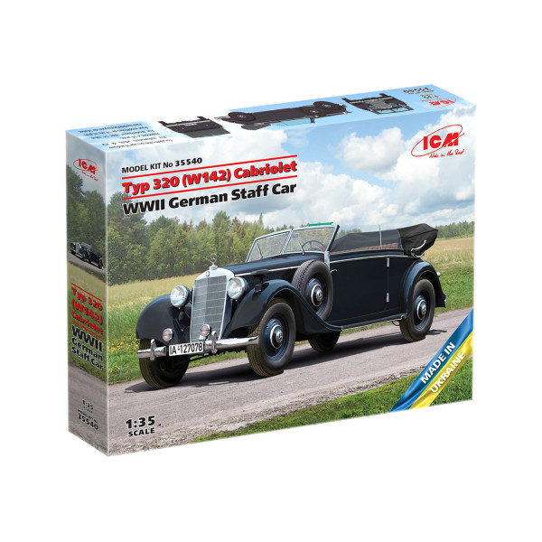 Кабріолет Typ 320 (W142) Німецький штабний автомобіль WWII  1/35 ICM 35540