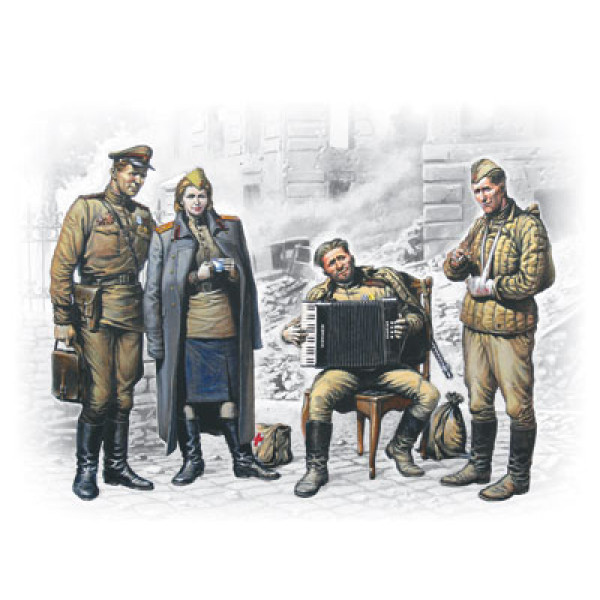 Май 1945 р військовослужбовці Радянської Армії після Перемоги 1/35 ICM 35541