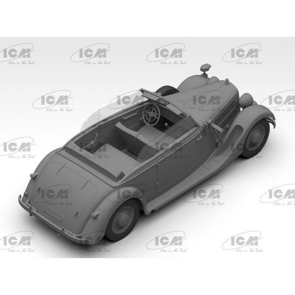 Німецький штабний автомобіль Typ 320 (W142) Soft Top 1/35 ICM 35542