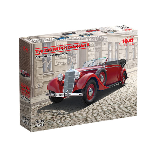 Typ 320 (W142) Cabriolet B Німецький легковий автомобіль 1930х 1/35 ICM 35543
