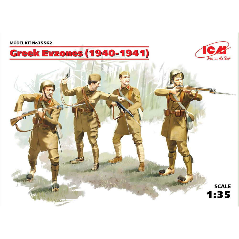 Грецькі Евзони (1940-1941 р.р.), (4 фігури) 1/35 ICM 35562