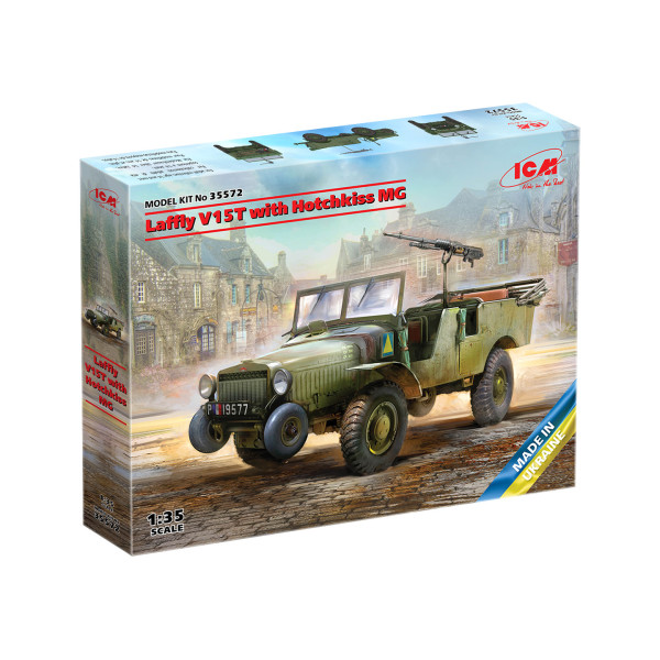 Laffly V15T з кулеметом Гочкиса II МВ  1/35 ICM 35572