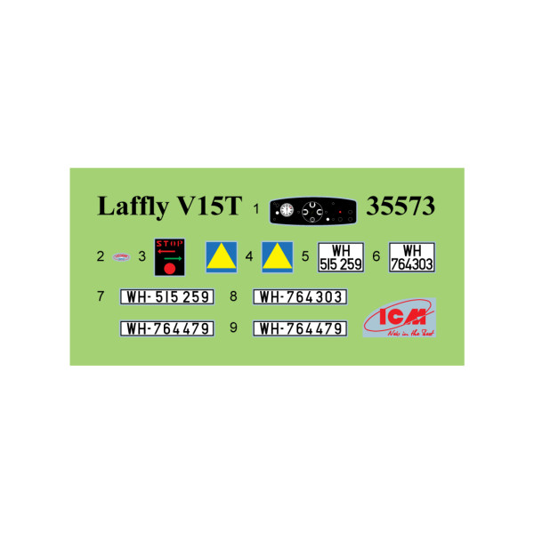 Laffly (f) Typ V15T Німецька військова машина часів Другої світової війни  1/35 ICM 35573