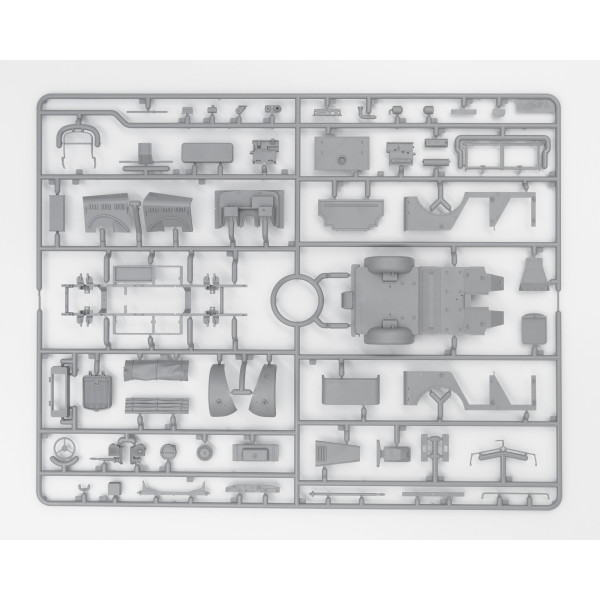 le.gl.Einheitz-Pkw Kfz.2, Німецький легкий автомобіль радіозв'язку II МВ 1/35 ICM 35583