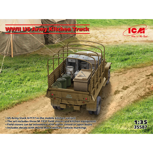 Кухонний фургон армії США 2СВ 1/35 ICM 35587
