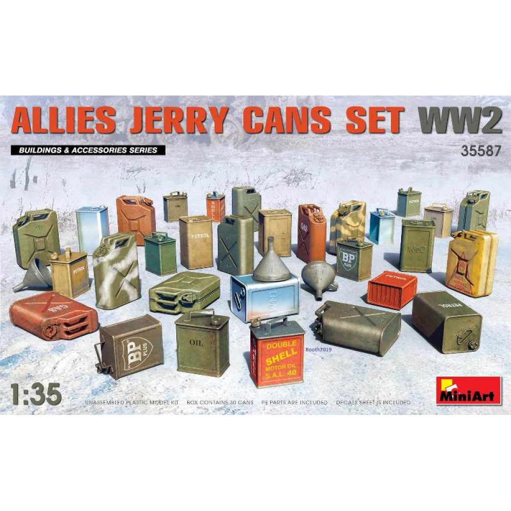 Allies Jerry Cans Set WW2 1/35 MiniArt 35587