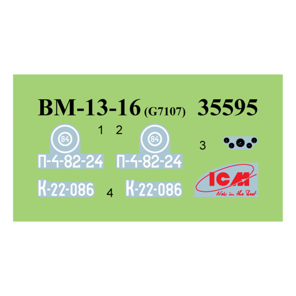 BM-13-16 on G7107 base 1/35 ICM 35595