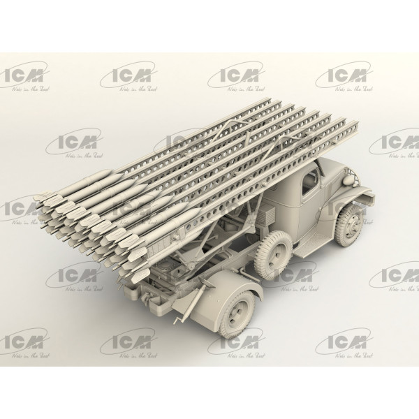 БМ-13-16 на шасі G7107 з радянським розрахунком 1/35 ICM 35596