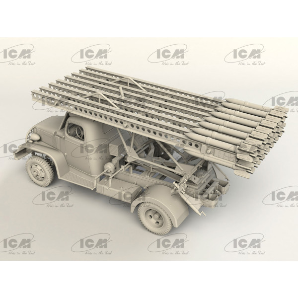 БМ-13-16 на шасі G7107 з радянським розрахунком 1/35 ICM 35596