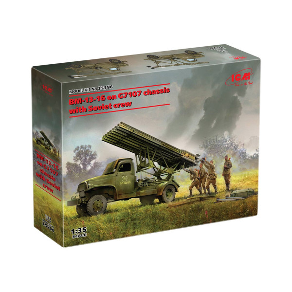 БМ-13-16 на шасі G7107 з радянським розрахунком 1/35 ICM 35596
