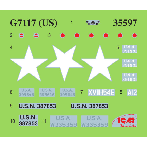 G7117, Військова вантажівка США 1/35 ICM 35597