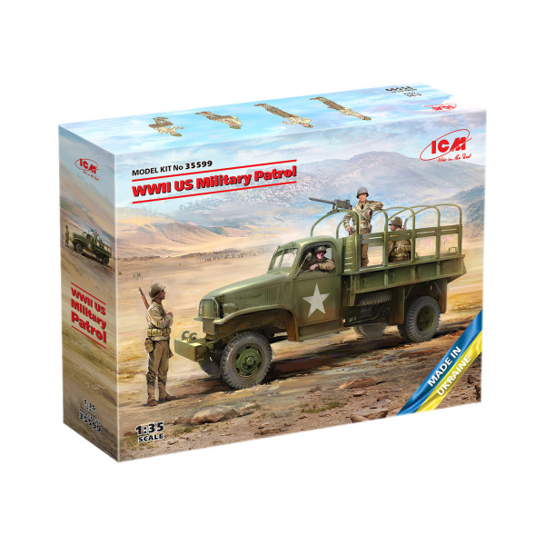 WWII US Military Patrol (G7107 with MG M1919A4) 1/35 ICM 35599