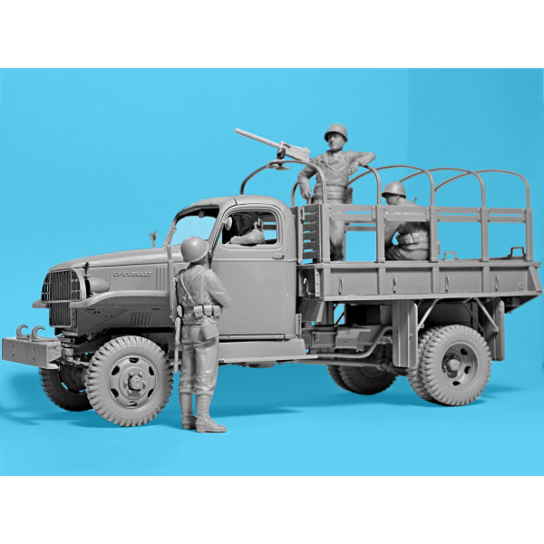 WWII US Military Patrol (G7107 with MG M1919A4) 1/35 ICM 35599