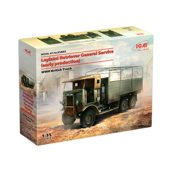 Leyland Retriever General Service (раннього виробництва) Британський вантажний автомобіль II МВ 1/35 ICM 35602