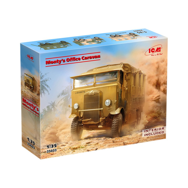 Мобільний офіс Монті - Британський вантажний автомобіль II МВ 1/35 ICM 35603