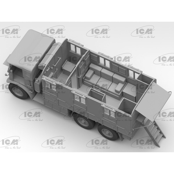 Мобільний офіс Монті - Британський вантажний автомобіль II МВ 1/35 ICM 35603