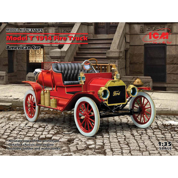 Пожежна машина Model T 1914 Американський Автомобіль 1/35 ICM 35605