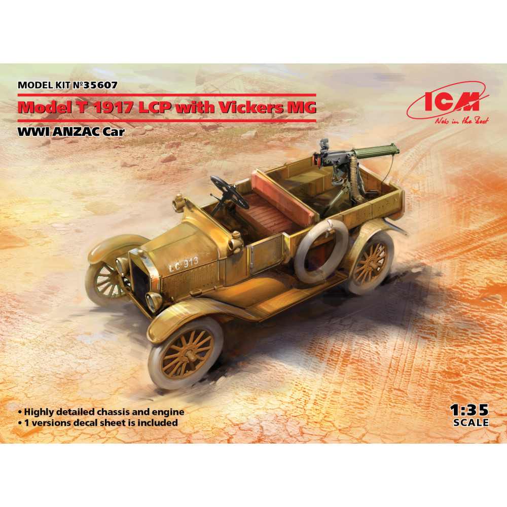 Model T 1917 LCP з кулеметом Vickers 1/35 ICM 35607
