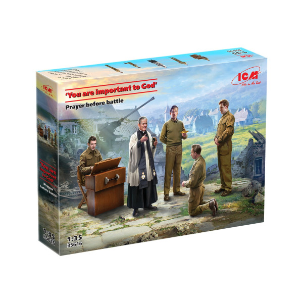 “Ви важливі для Бога” Молитва перед боєм 1/35 ICM 35616