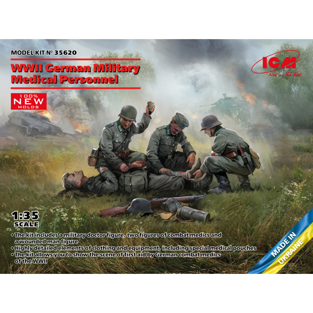 German Military Medical Personnel  WWII 1/35 ICM 35620