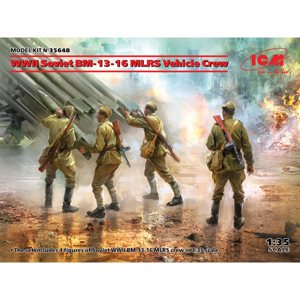 Радянський екіпаж РСЗВ BM-13-16 Другої світової війни 1/35 ICM 35648