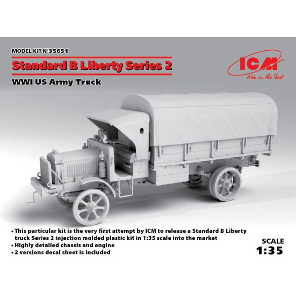  STANDARD B LIBERTY 2-Й СЕРІЇ, АМЕРИКАНСЬКИЙ ВАНТАЖНИЙ АВТОМОБІЛЬ І МВ 1/35 ICM 35651