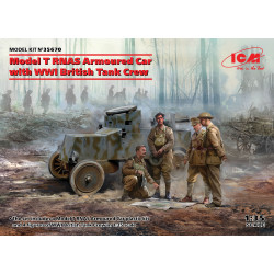 Бронеавтомобіль Ford Model T (RNAS) з британським танковим екіпажем 1/35 ICM 35670