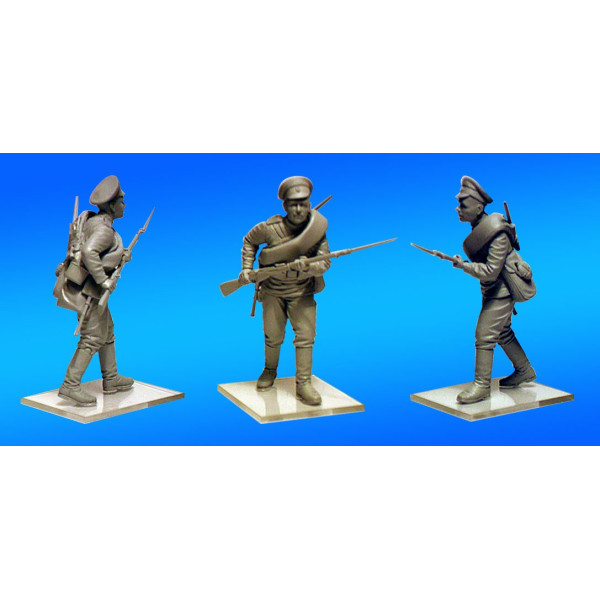 WWI Russian Infantry, (4 figures) 1/35 ICM 35677
