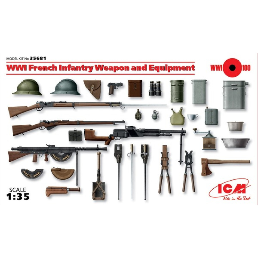 French Infantry Weapon and Equipment (1914-1918) 1/35 ICM 35681