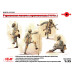 German Infantry in Gas Masks (1918) (4 figures) 1/35 ICM 35695