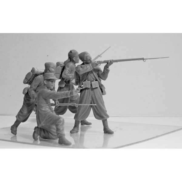 French Zouaves (1914) (4 figures) 1/35 ICM 35709