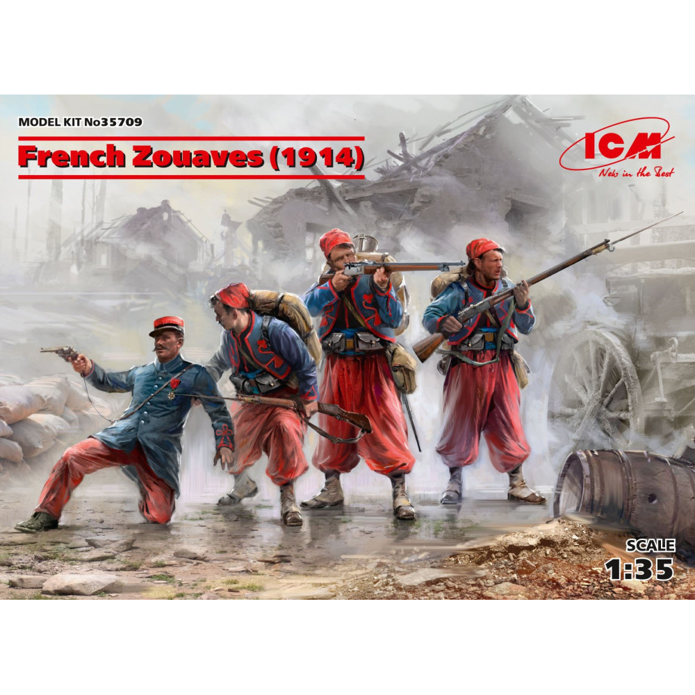 French Zouaves (1914) (4 figures) 1/35 ICM 35709