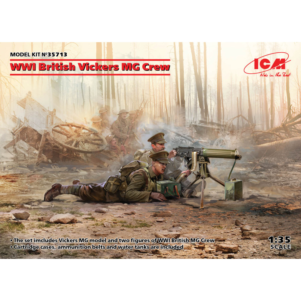 Британський екіпаж Vickers MG часів Першої світової війни 1/35 ICM 35713
